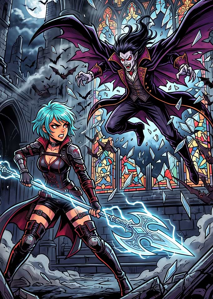 Vampire Hunter vs Dracula Battle