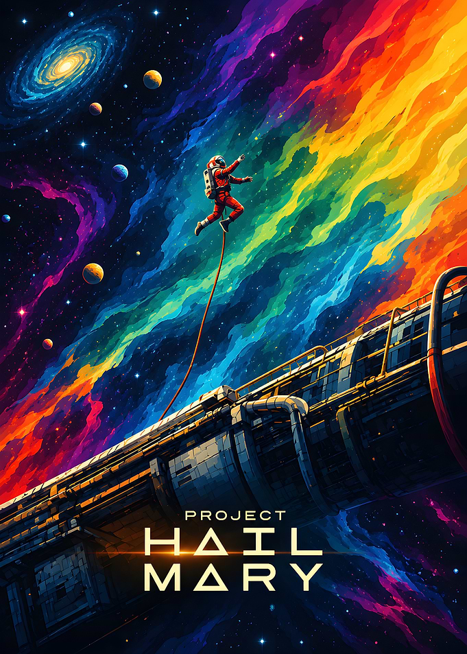 Project Hail Mary Space Poster