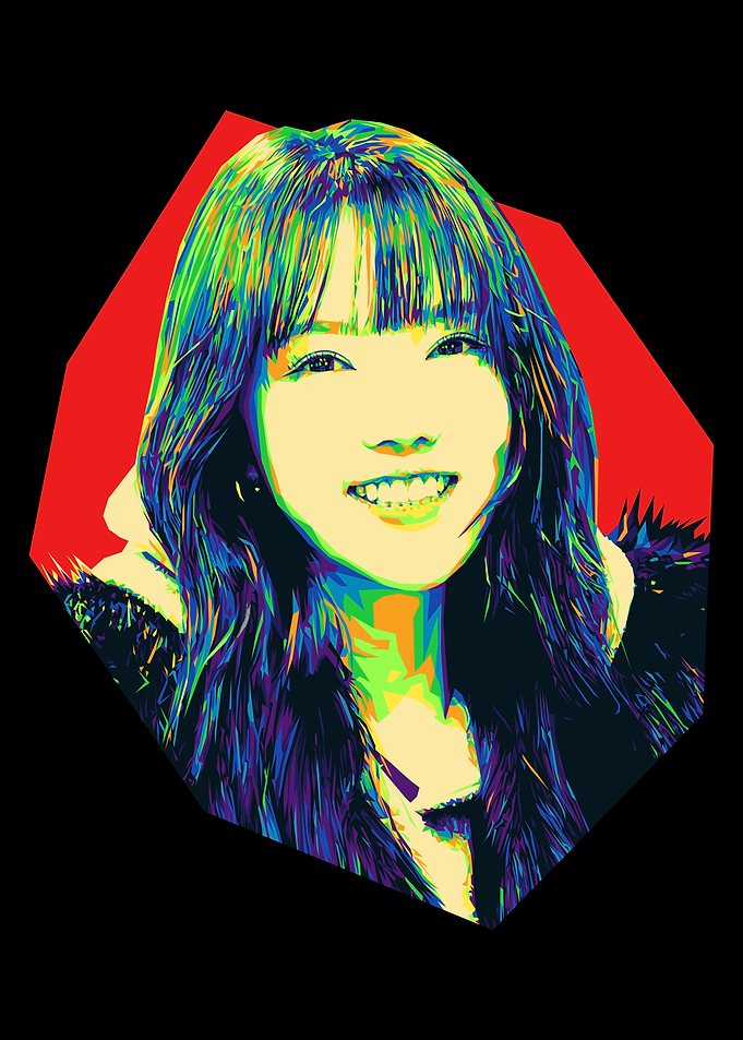 Colorful Pop Art Portrait of Yerin