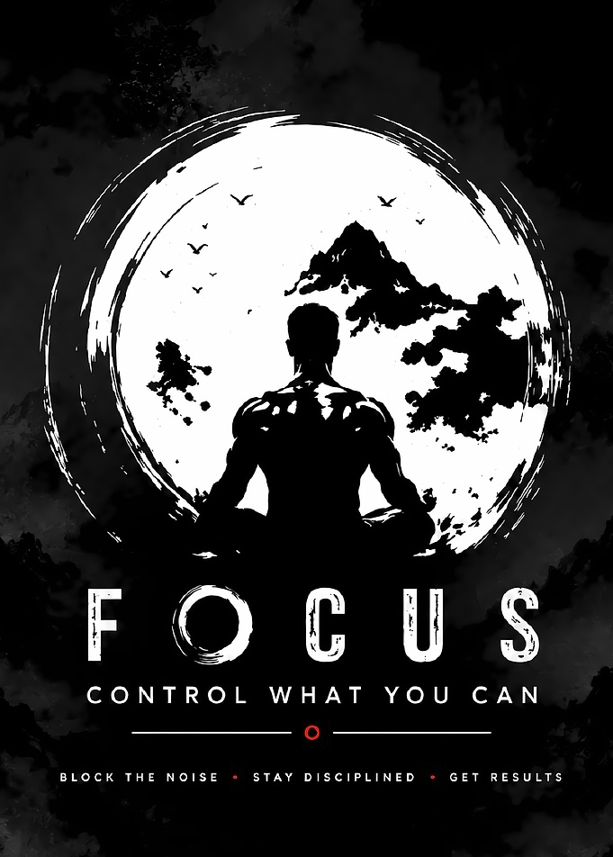 Focus Control What You Can Poster