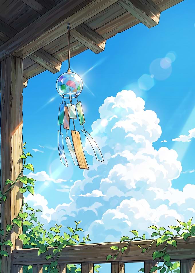 Japanese Wind Chime Summer Sky