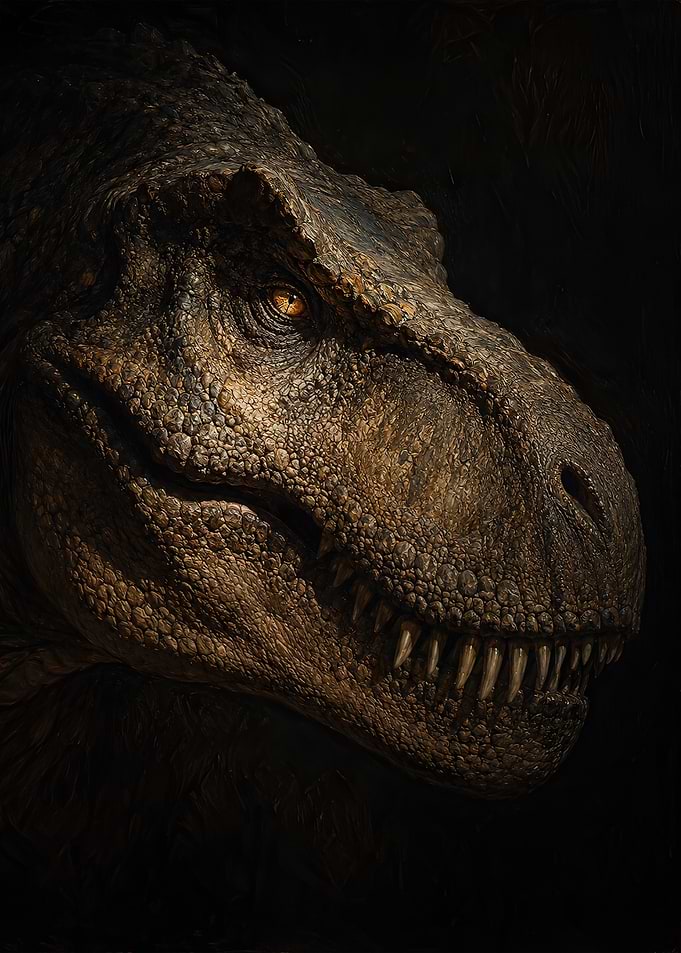 Detailed Tyrannosaurus Rex Portrait