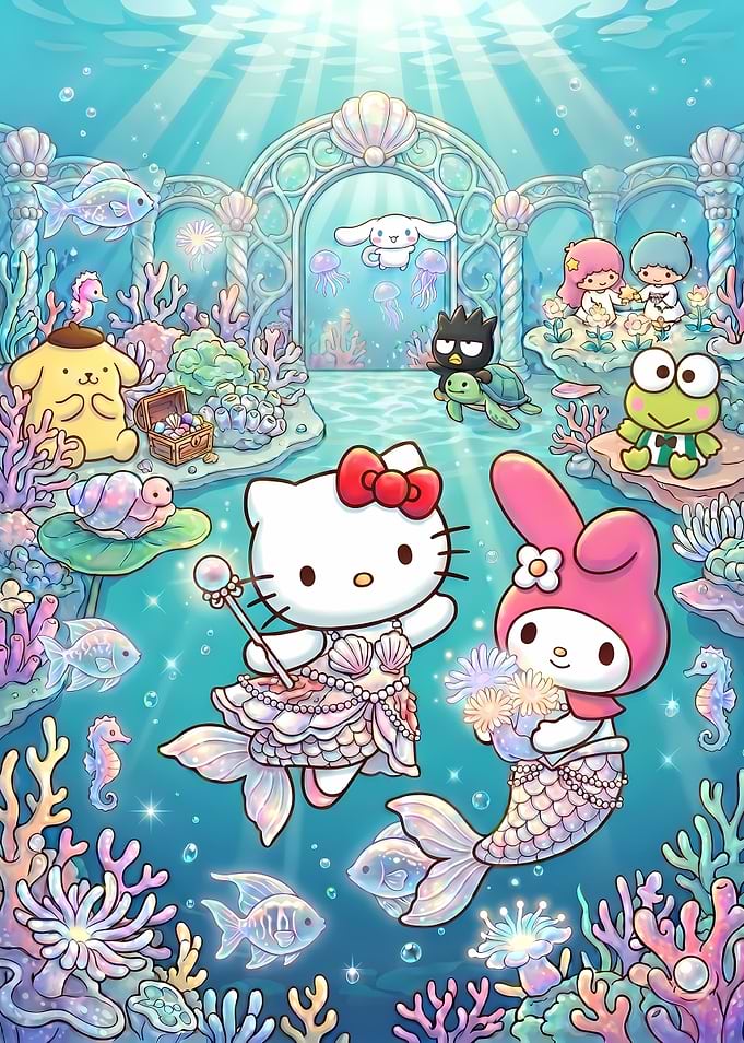 Sanrio Characters Underwater Mermaid Adventure