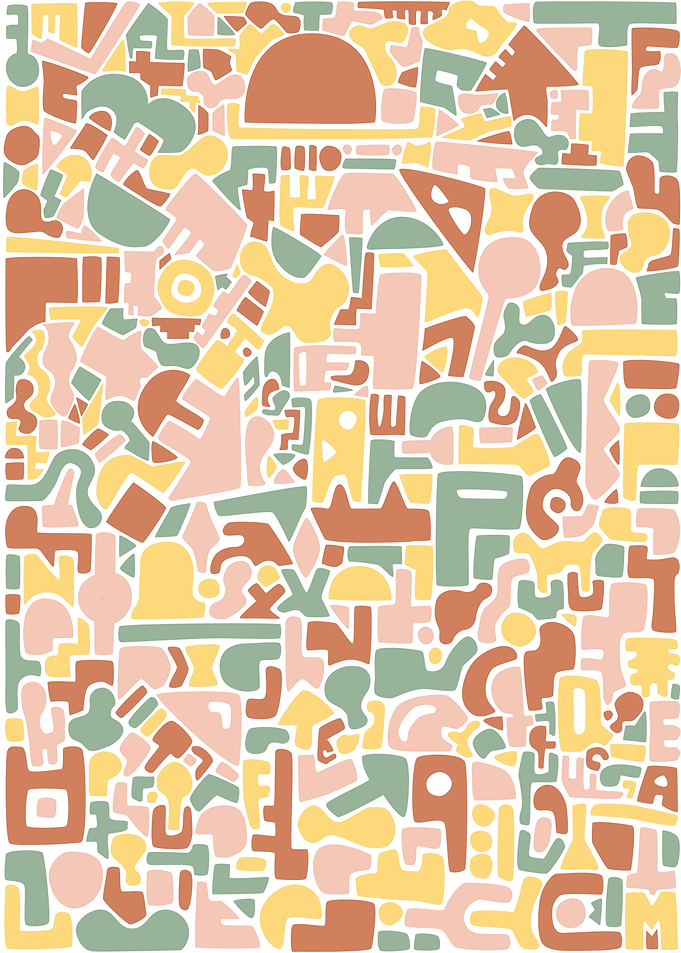 Abstract Geometric Pastel Pattern