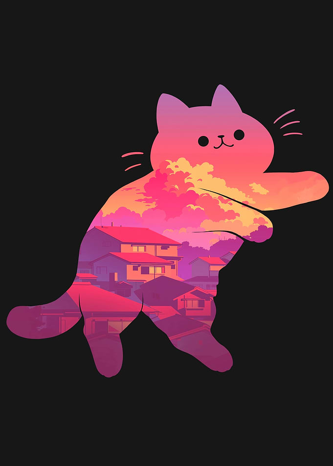 Cozy Cat Sunset View