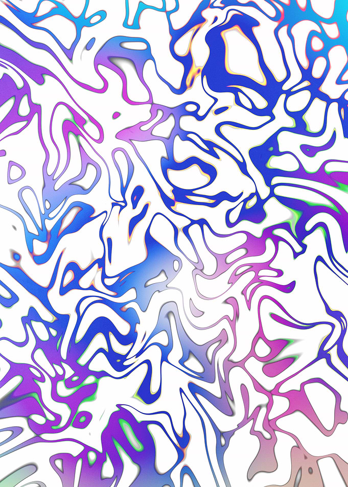 Abstract Liquid Gradient Wave Pattern