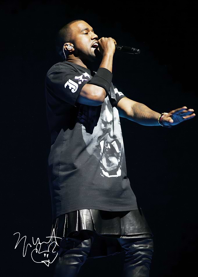 Kanye West Performing Live on Stage