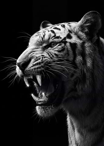 Diamond-Toothed Tiger Portrait