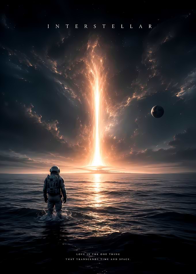 Interstellar Movie Poster Astronaut
