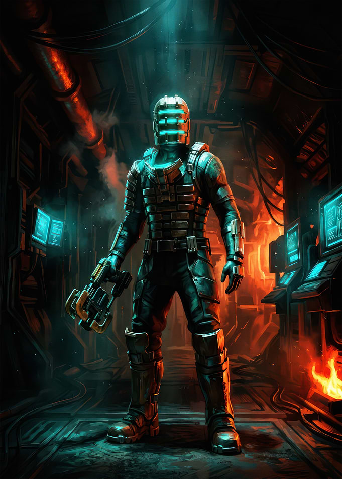 Isaac Clarke in Dead Space