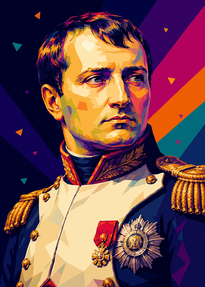 Pop Art Portrait of Napoleon Bonaparte