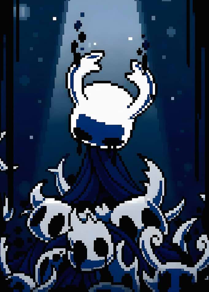 Hollow Knight Pixel Art Illustration
