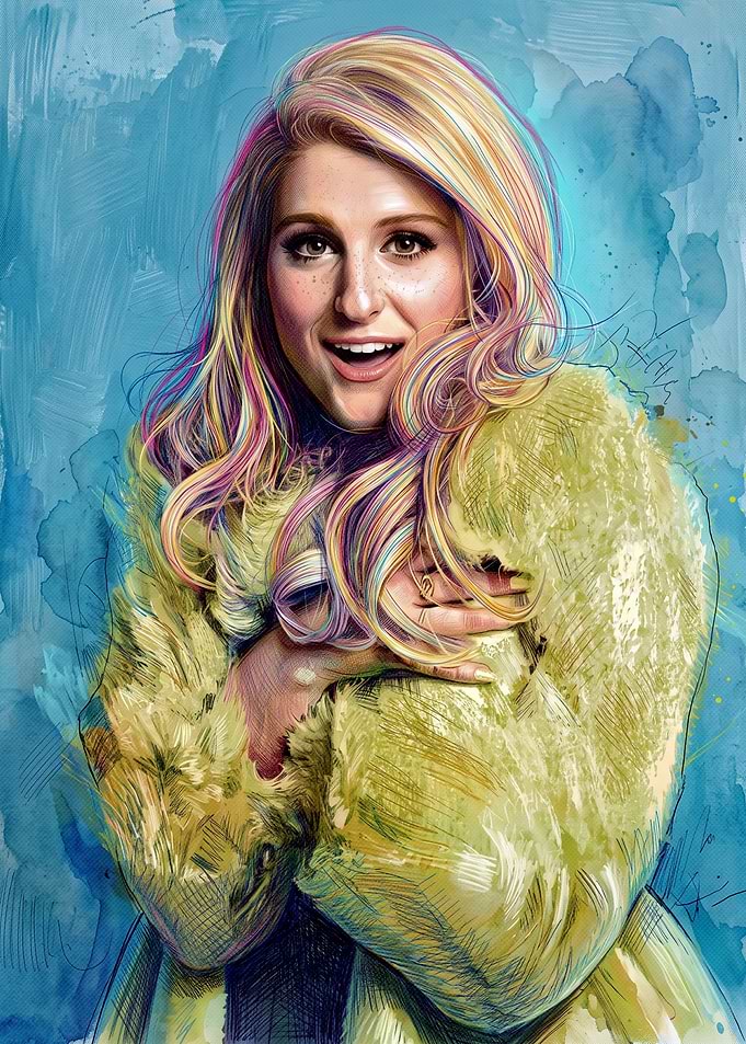 Meghan Trainor Artistic Portrait