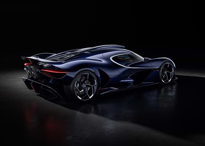 Dark Blue Koenigsegg Jesko Hypercar