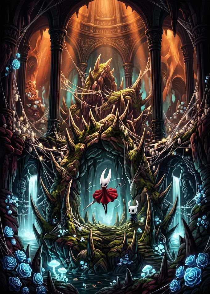 Hornet and The Knight in Deepnest