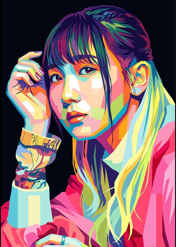 Lilas Ikuta Pop Art Portrait