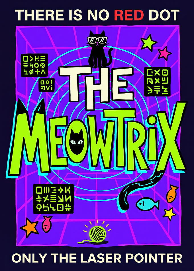 The Meowtrix Matrix Parody Poster