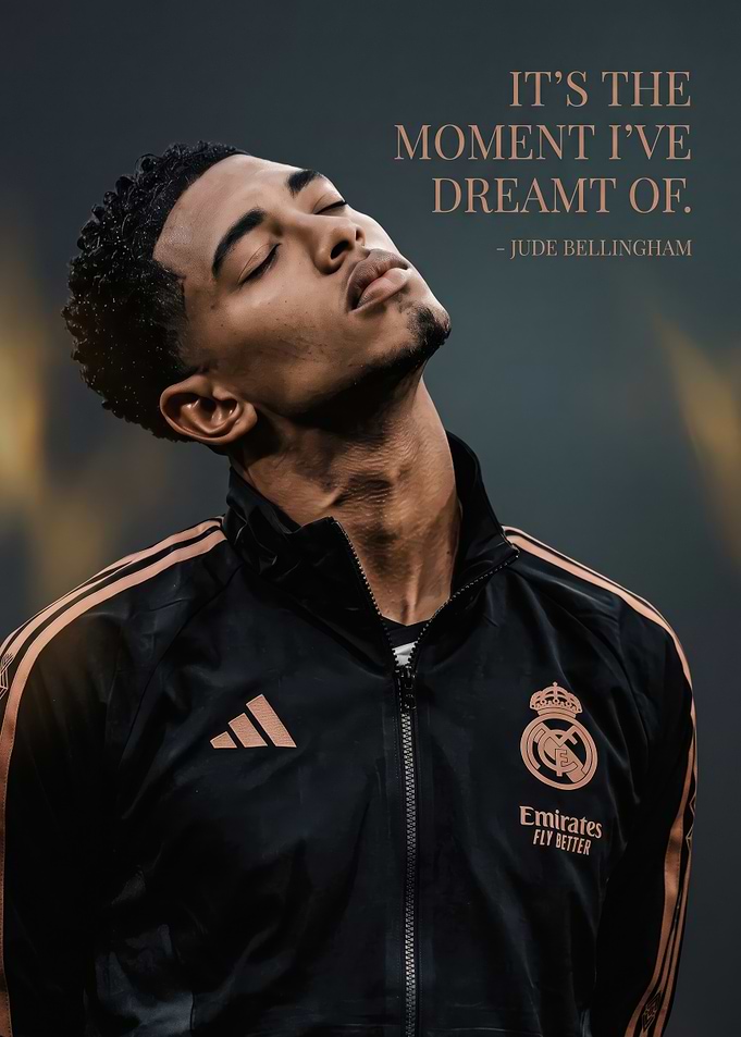 Jude Bellingham Real Madrid Inspirational Poster