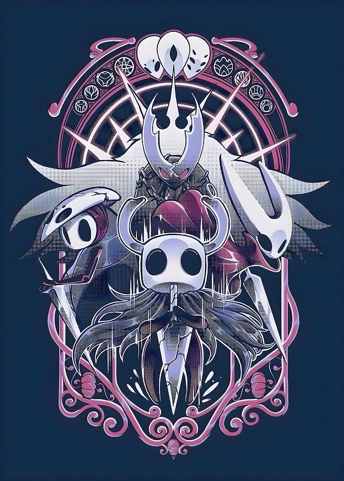 Hollow Knight Art Nouveau Poster