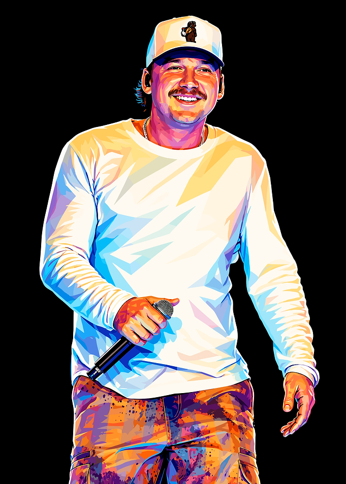 Morgan Wallen Pop Art Portrait