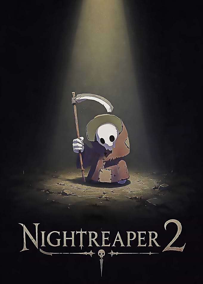 Nightreaper 2 Cute Grim Reaper Poster