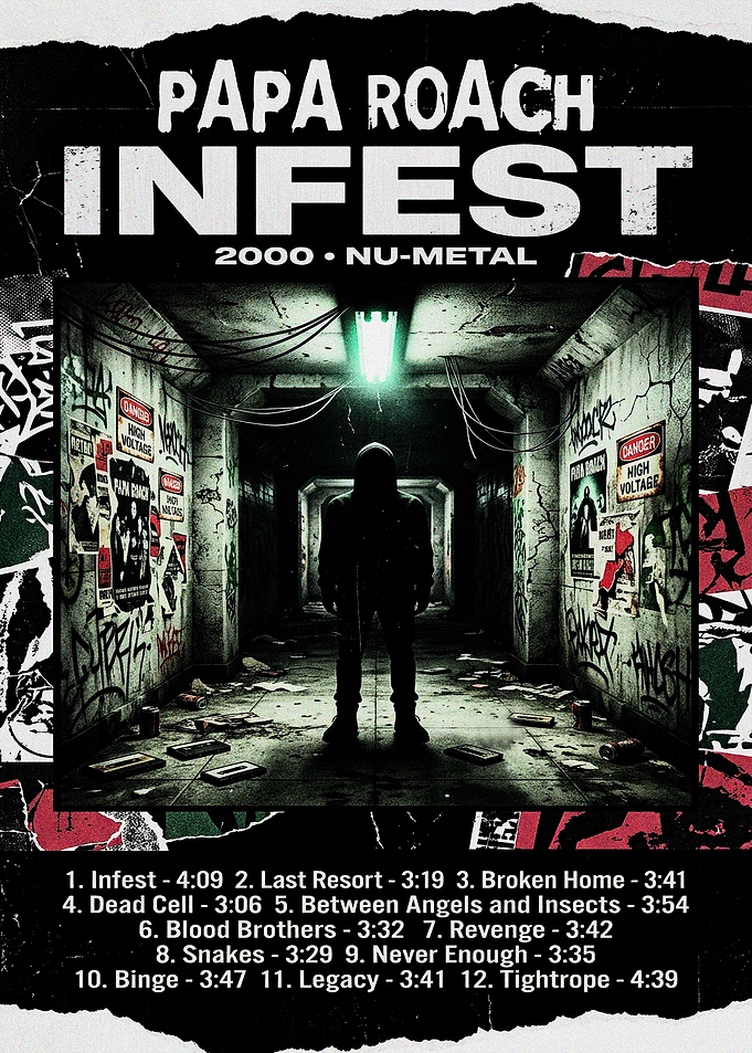 Papa Roach Infest Album Poster