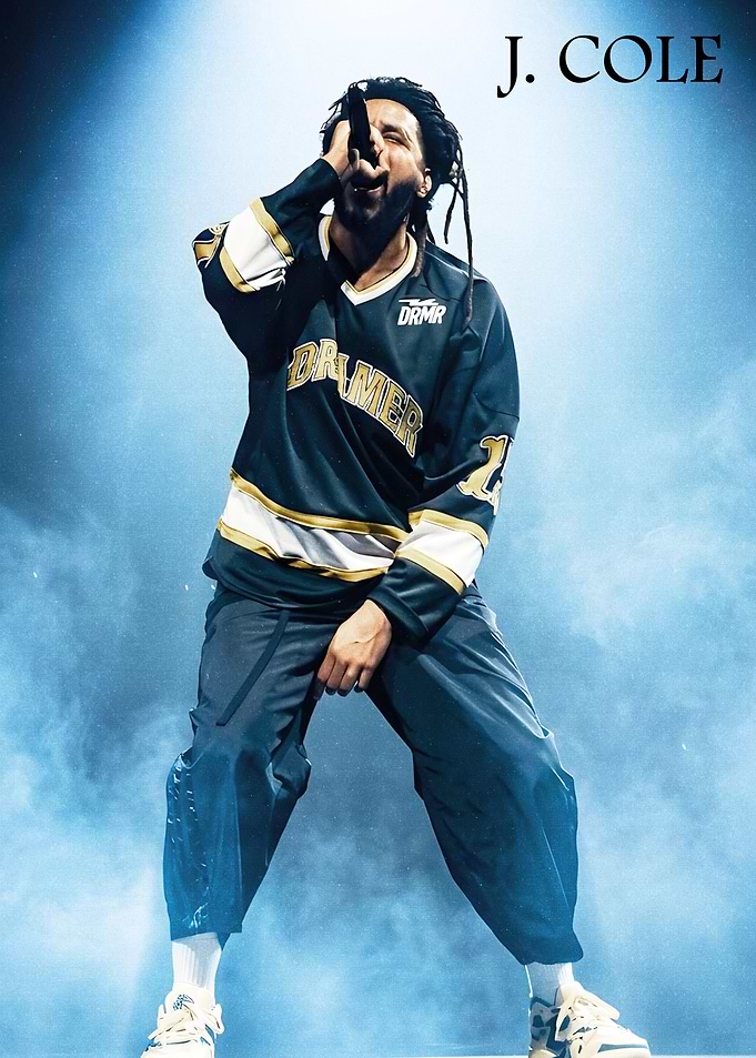J Cole Performing on Stage
