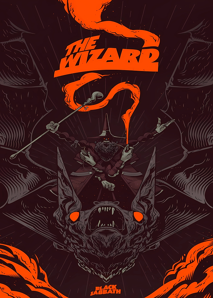 Black Sabbath The Wizard Poster