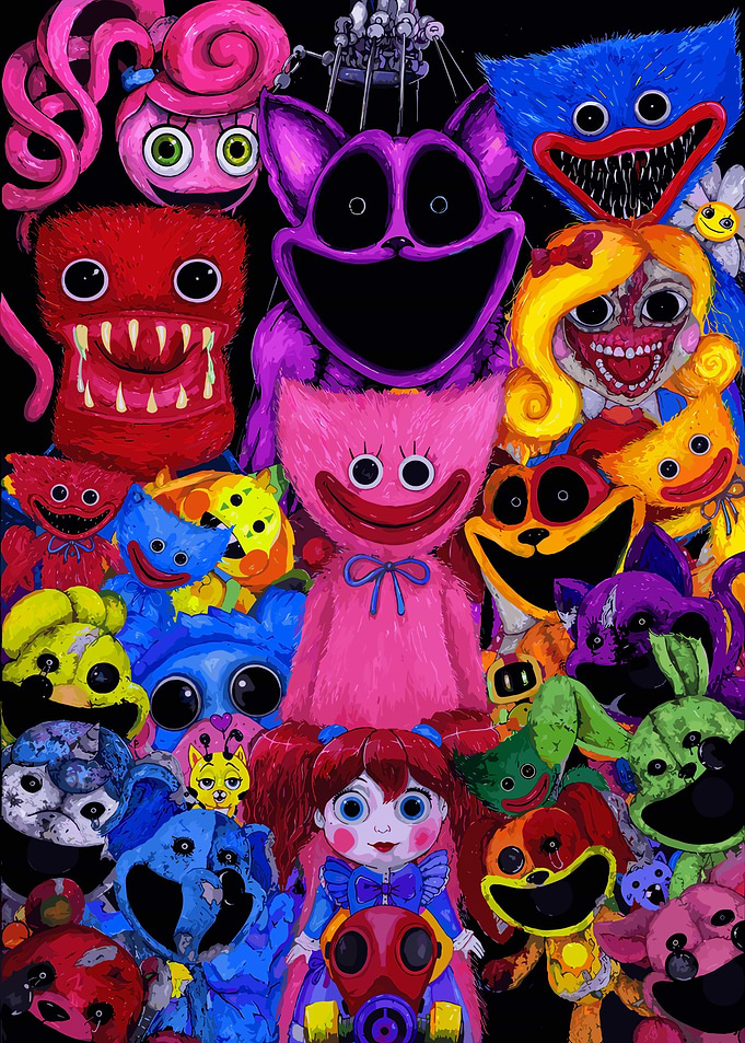 Poppy Playtime Character Collage
