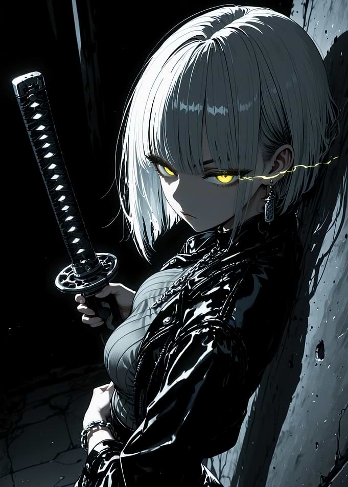 Anime Girl with Katana