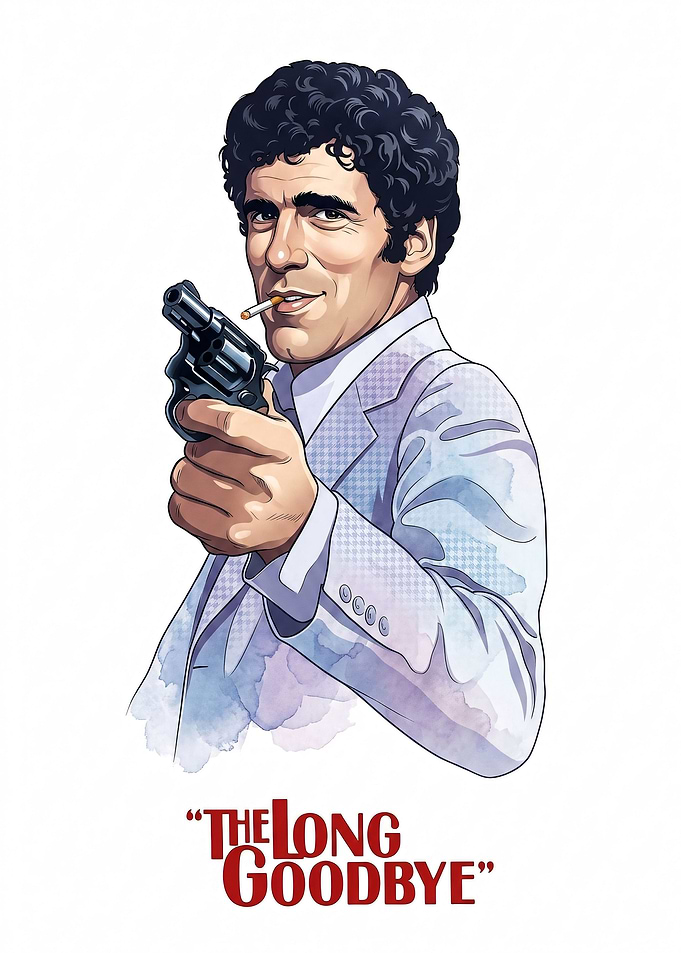 The Long Goodbye Elliott Gould Poster