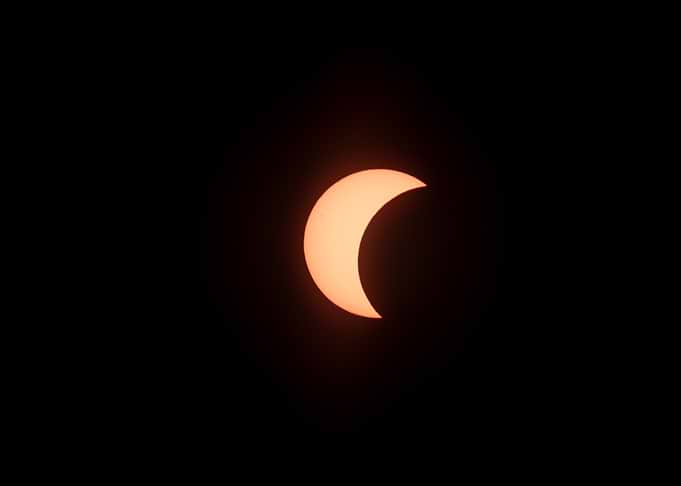 Partial Solar Eclipse Crescent