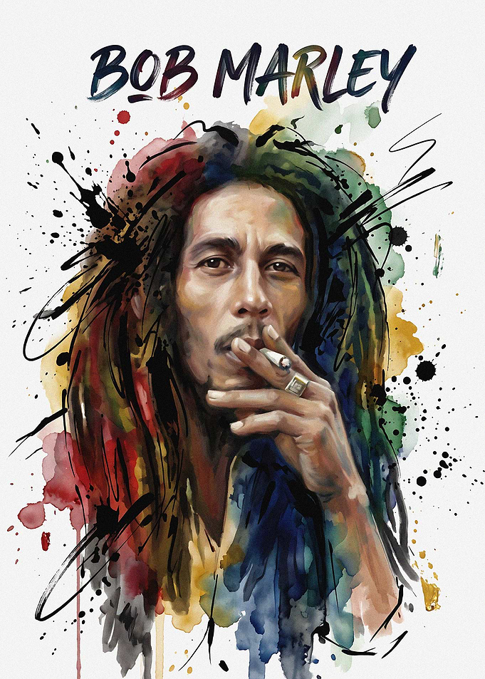 Bob Marley Portrait Art