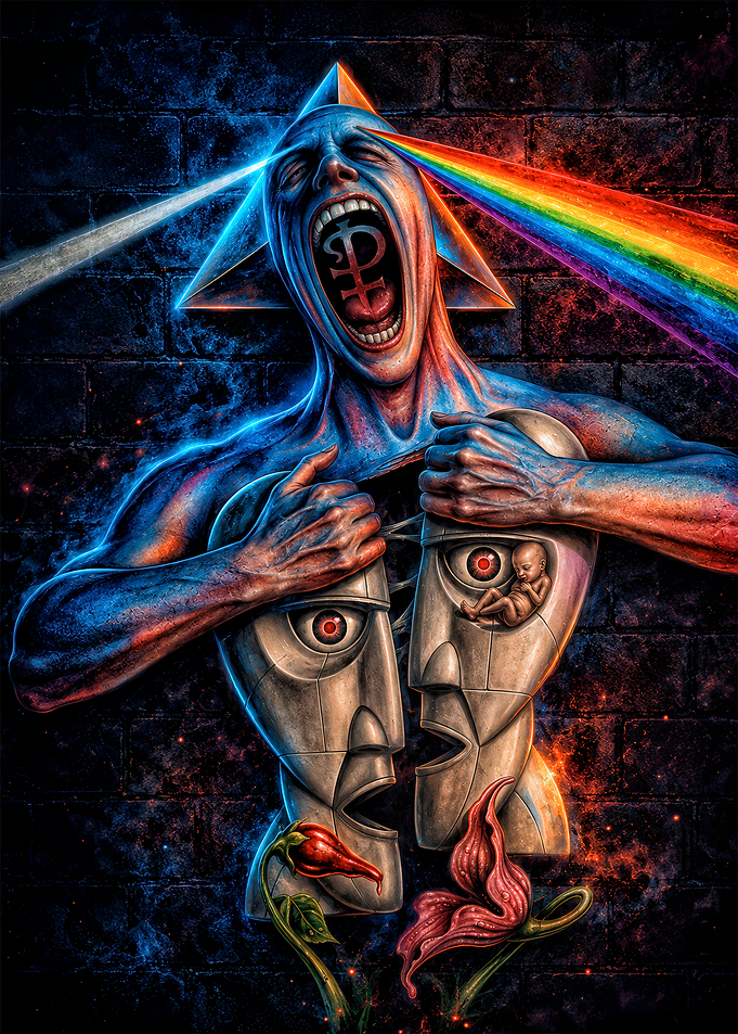 Surreal Pink Floyd Inspired Art