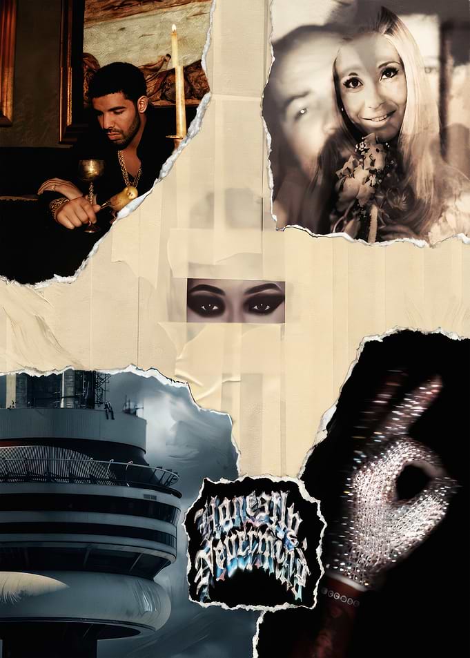 Drake Honestly Nevermind Album Collage