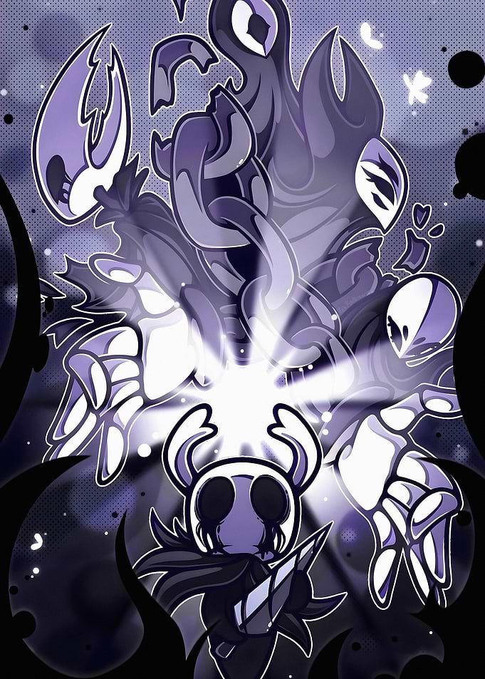Hollow Knight Void and Light Illustration