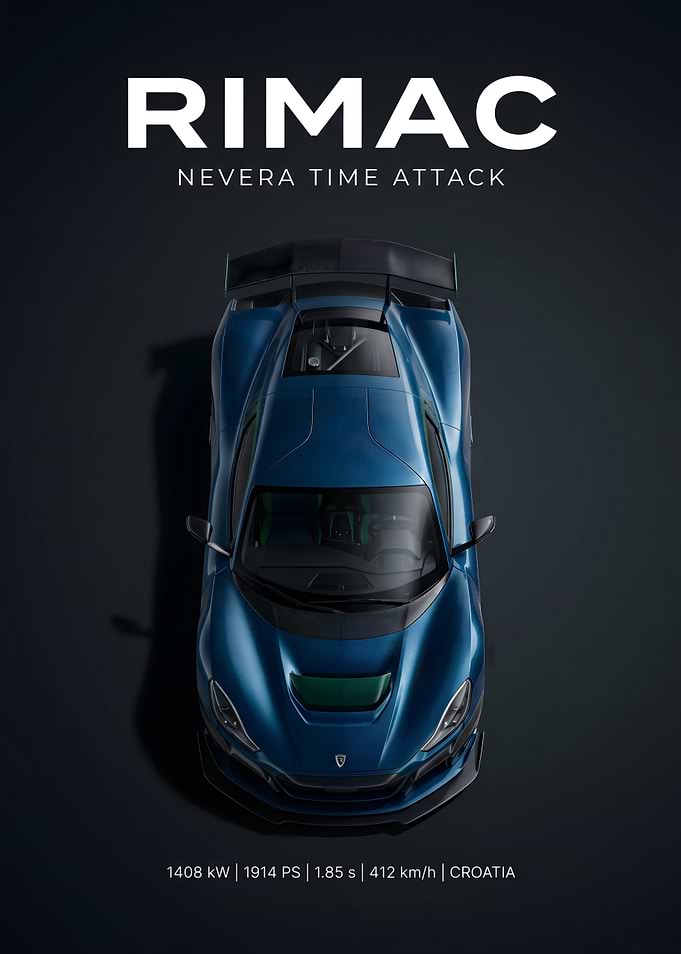 Rimac Nevera Time Attack Poster