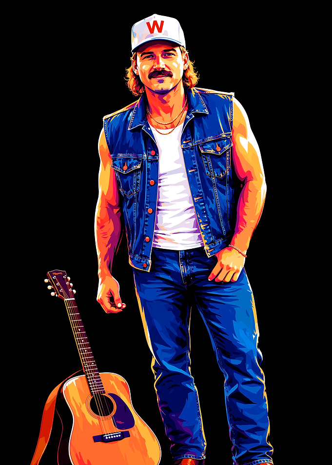 Morgan Wallen Country Music Portrait