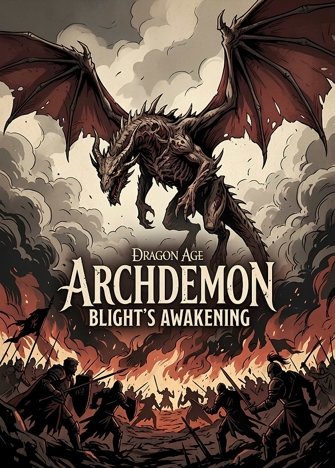 Dragon Age Archdemon Blight's Awakening Poster