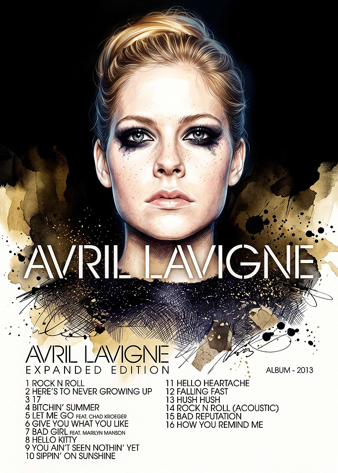 Avril Lavigne Self-Titled Album Cover Art