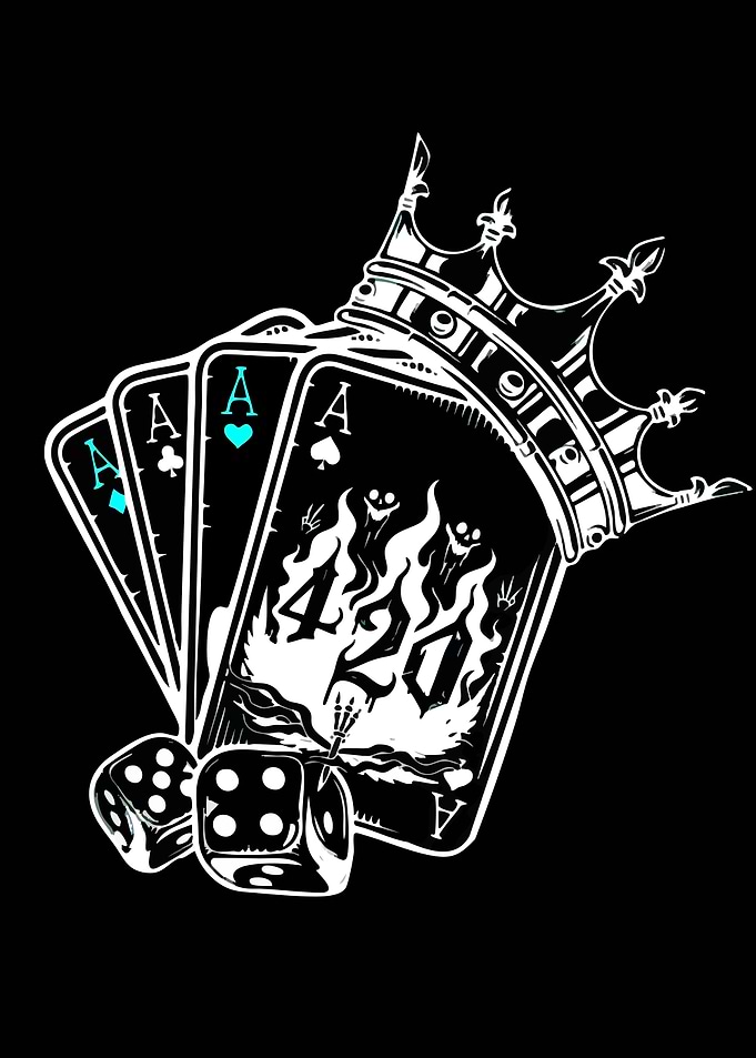 Four Aces Poker Crown Design