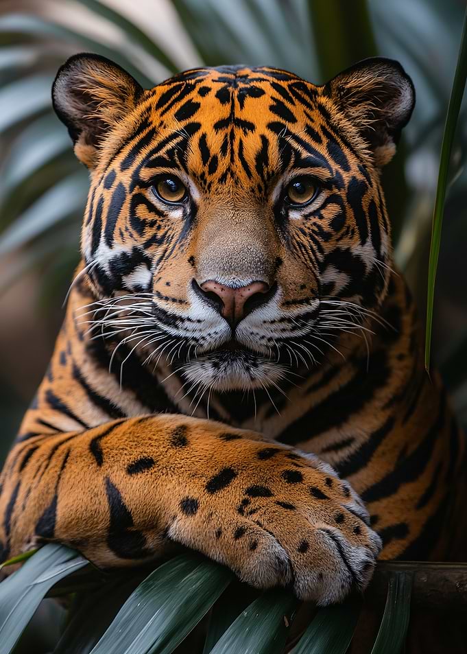 Majestic Jaguar Portrait in Jungle