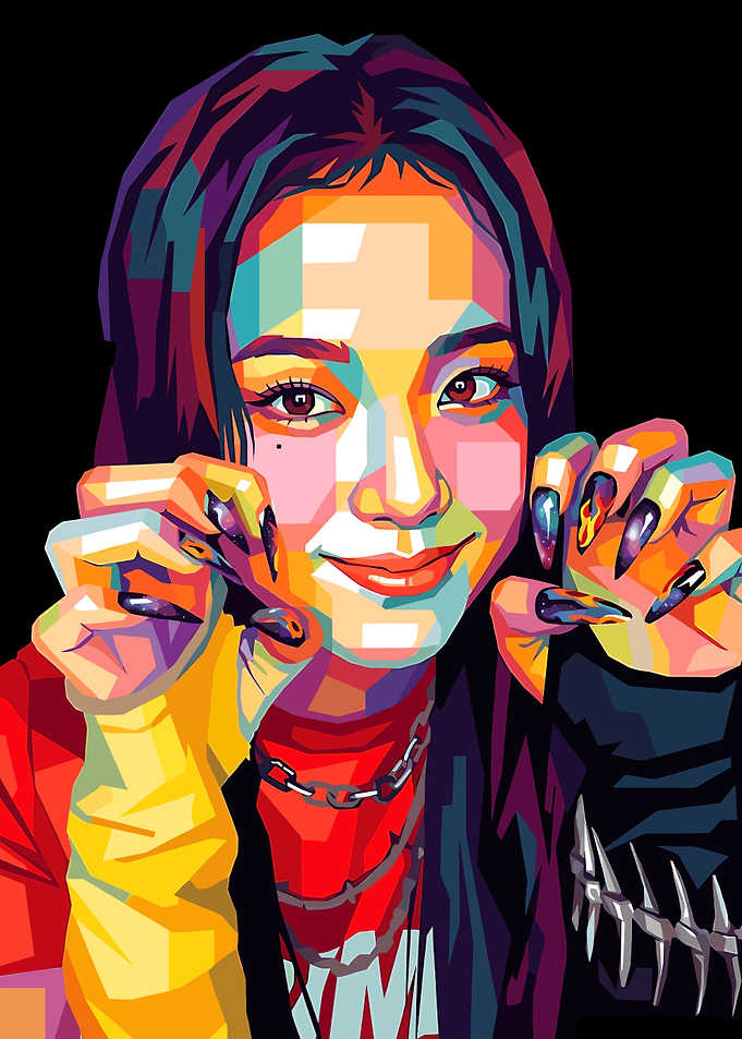 Jisoo WPAP Pop Art Portrait