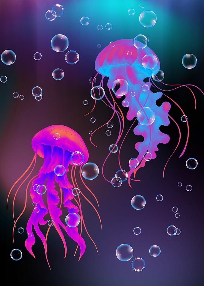 Neon Jellyfish