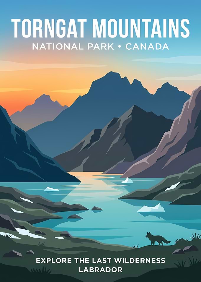 Torngat Mountains National Park Travel Poster