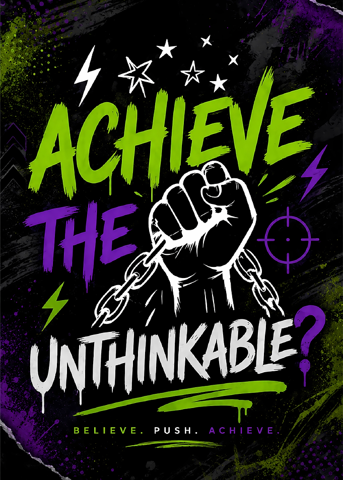 Achieve The Unthinkable Motivational Poster