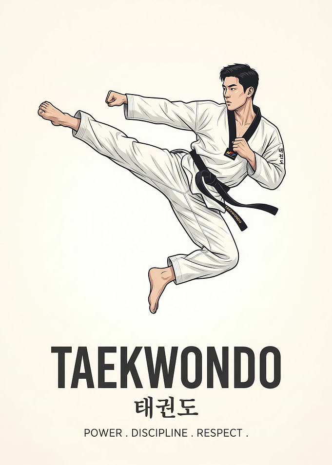 Taekwondo Martial Arts Poster
