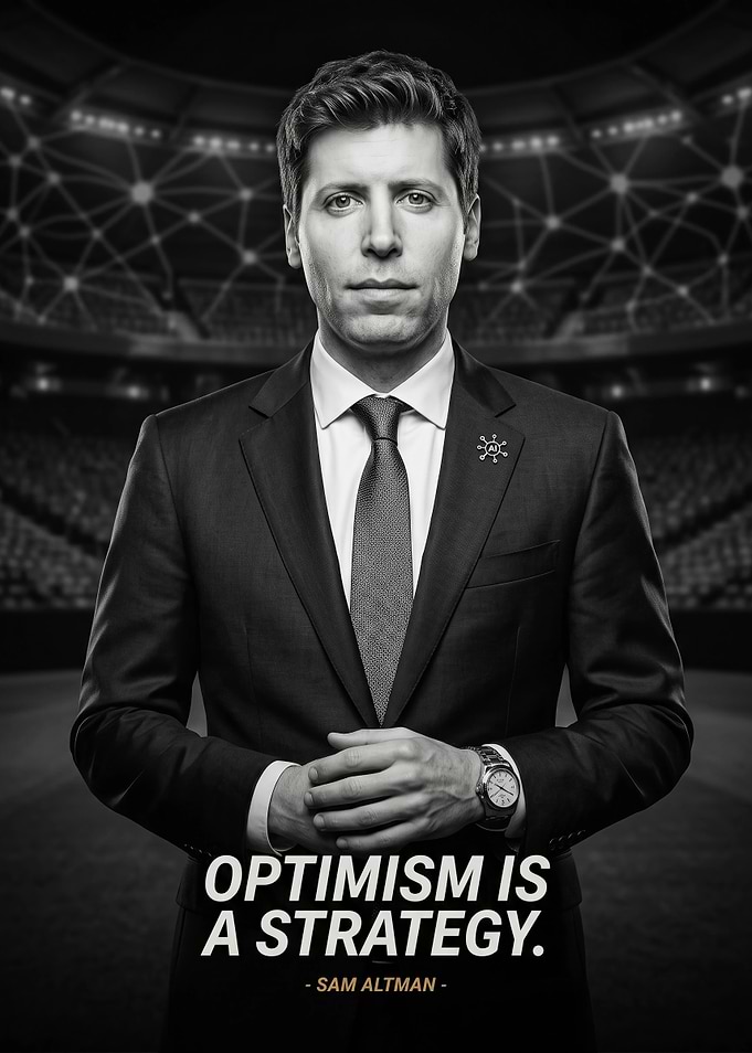 Sam Altman Inspirational Quote Poster