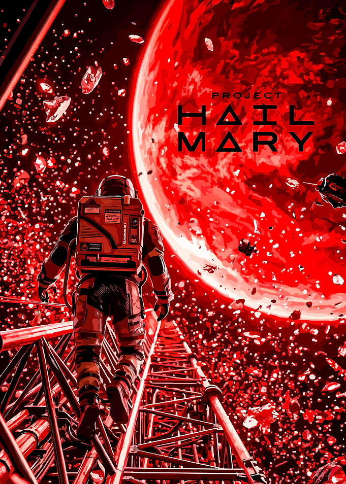 Project Hail Mary Space Poster