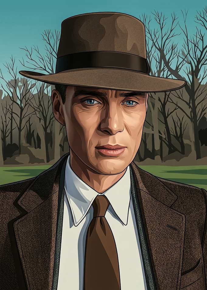 J. Robert Oppenheimer Digital Portrait